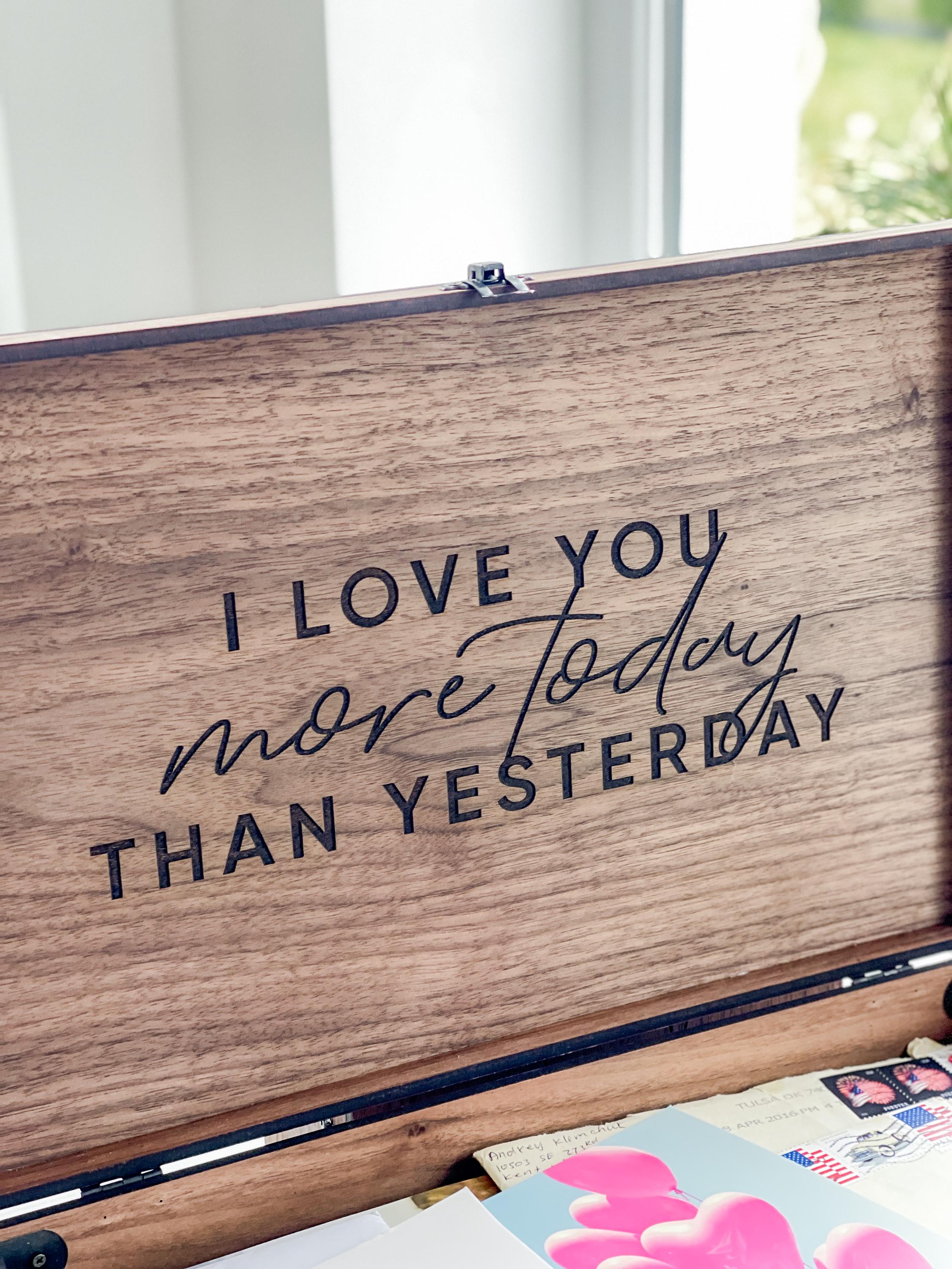 Personalization Custom Memory Keepsake Wooden Love Box Christmas ...