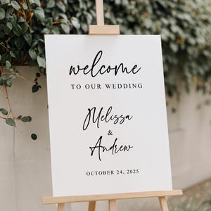 Printed and Shipped Wedding Welcome Sign, Custom Wedding Sign, Welcome To Our Wedding Sign, Wedding Board Vertical