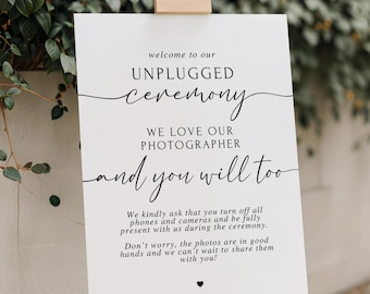 Pick a Seat Sign Wedding Open Seating Sign Modern Minimalist Wedding Sign Boho Wedding Signs Open Seating Unplugged Ceremony Sign Printed