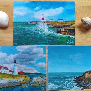Lighthouse Print Bundle; 5x7 inch (12.7x17.8 cm) Lighthouse Prints