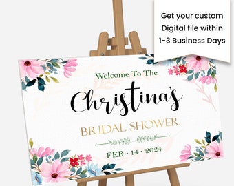 Bridal Shower Custom Premium designed sign, Bride-to-be celebration | Wedding Wishes | Anniversary | Night Before | PRINTABLE Bridal Poster