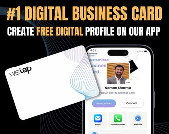 Share Contact Info, Social Media, Custom Links and Many More using our NFC based digital business card - Compatible  iPhone & Android
