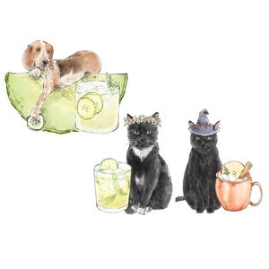 Pet Signature Drink Sign, Custom Watercolor Painting, Signature Drink illustration, Dog Custom Bar Sign, Signature Cocktail Wedding Sign image 20