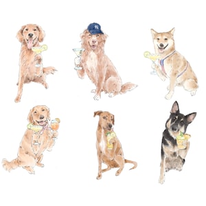 Pet Signature Drink Sign, Custom Watercolor Painting, Signature Drink illustration, Dog Custom Bar Sign, Signature Cocktail Wedding Sign image 15