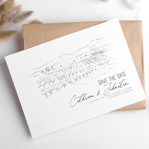 Hand Drawn Wedding Venue Sketch for Letterpress, Minimalist Wedding Venue Illustration, Simple Line Art, Custom Wedding Illustration, SVG image 18