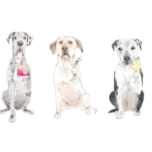 Pet Signature Drink Sign, Custom Watercolor Painting, Signature Drink illustration, Dog Custom Bar Sign, Signature Cocktail Wedding Sign image 18