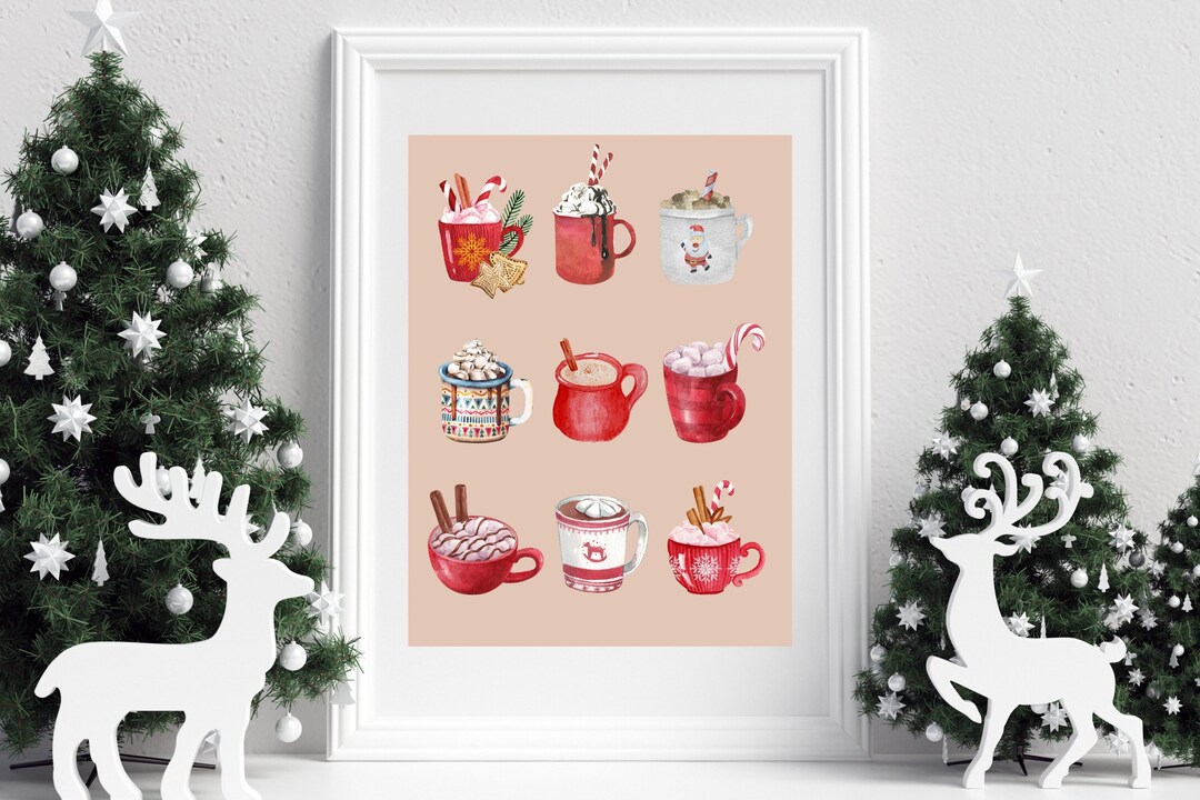 Hot Chocolate Wall Art, Hot Chocolate Digital Print, Hot Chocolate