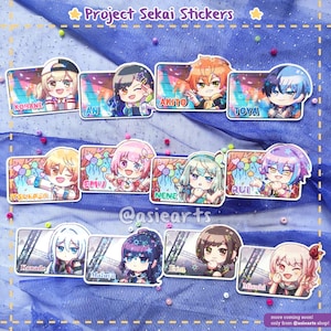 Adesivi in vinile impermeabili Project Sekai Colorful Stage Die-cut Star Holo / Set personalizzati ora disponibili!