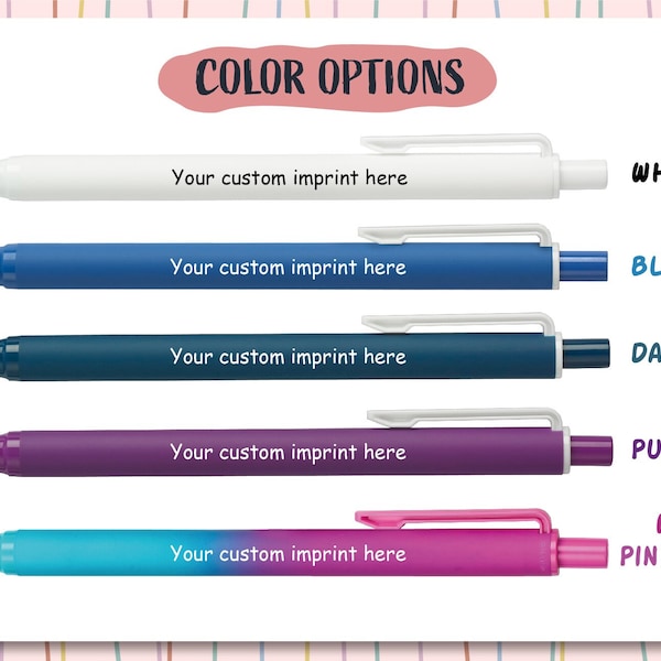 Custom Pens With Company Logo Etsy