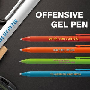 HLPHA 11PCS Funny Pens Set, Spoof Fun Ballpoint Pen Set, Premium novelty pens  Swear Word Daily Pen Set, offensive pens Funny DIY Office Gifts - Yahoo  Shopping