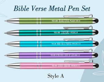 Personalized Bible verse metal stylus pen, Custom Bible verse pen gift, Personalized Christian gift for Woman and man , Bible study gift pen