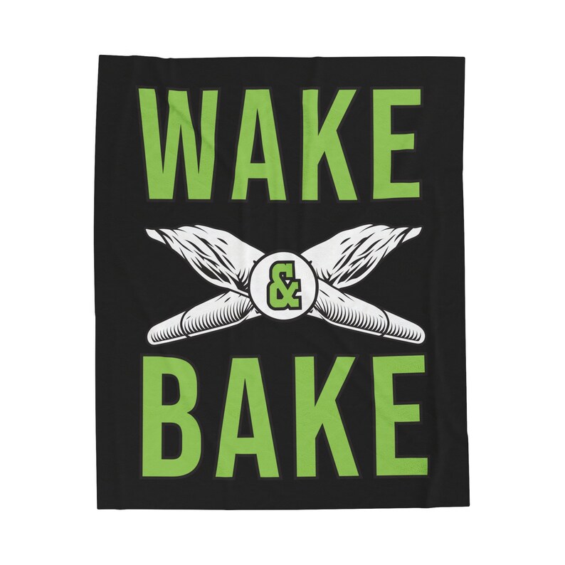 Funny Plant Blanket Adult Bedding: 420 Friendly Graphic, Plush Velveteen Throw (Soft Polyester Blend, Multiple Sizes) image 5