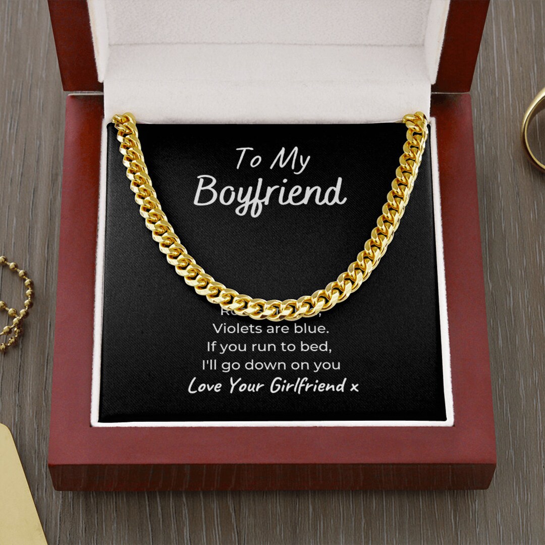 Boyfriend Gift Cuban Link Chain Valentines Gift Birthday - Etsy Boyfriend Gift Cuban Link Chain Valentines Gift Birthday - Etsy