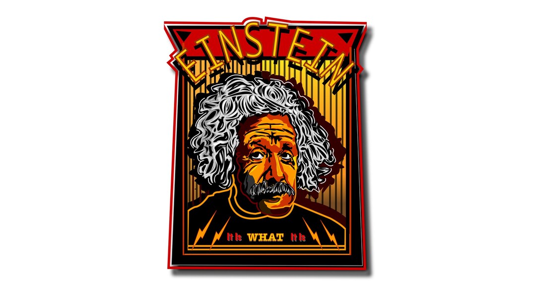 ALBERT EINSTEIN Decal, Genius Philosopher Vinyl Dye Cut Sticker 2.5
