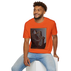 JOHN COLTRANE Jazz Saxophonist Unisex T Shirt, John Coltrane Jazz Musician Graphic Tee, Blue Note Jazz Classic All Cotton T Shirt