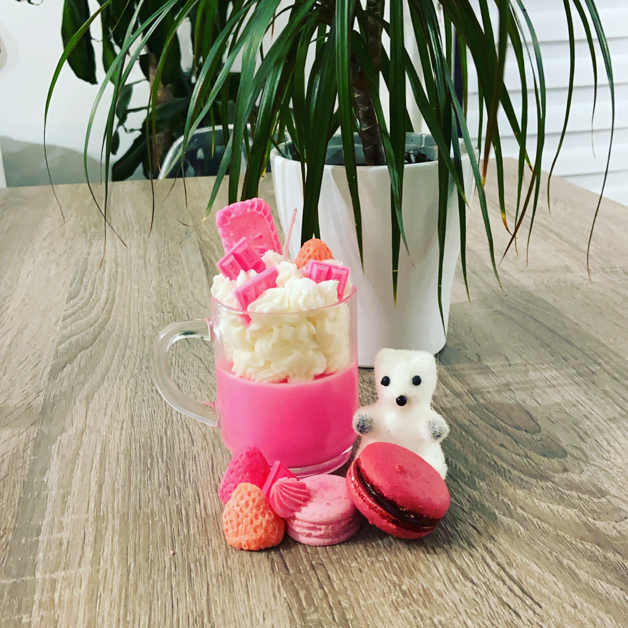 Bougie Gourmande Rose Chantilly