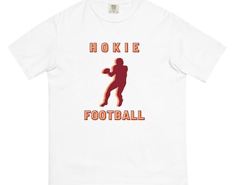 Virginia Tech Hokies Football, Hokies Football T-shirt, Virgina Tech Football T-shirt, Men’s garment-dyed heavyweight t-shirt