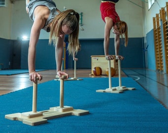 Canes Handstand Bars Yoga Acrobatics Trainer Parallettes Gymnastics Handstand Calisthenics Handstand Trainer Gymnastic Balance Trainer Assist