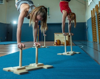 Stokken Handstand Parallelle staven Yoga Acrobatiek Trainer Parallettes Gymnastiek Handstand Calisthenics Handstand Trainer Gymnastiek Balans Trainer Assist