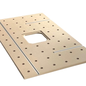 Frästisch MDF Lochplatte  CNC gefräst Fräseinsatz Werkbank OberfräseTriton Bosch ParkSide Makita Platte Metabo Festool Multifunktionstisch