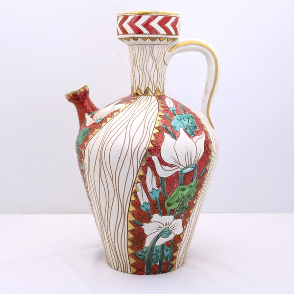 Deruta jug vase - Volpi 1930s-40s