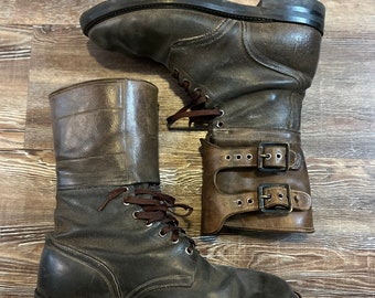 two buckle boots