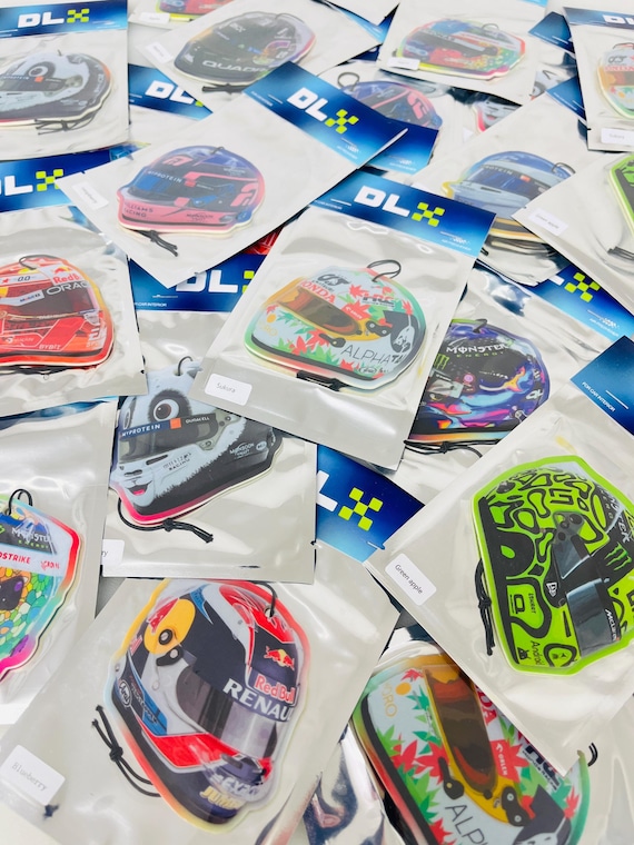 NEW* F1 Car Air Freshener | F1 Accessories Hamilton, Lando, Albon, Tsunoda, Colapinto, Max Helmets Gift Race Fan Christmas F1 gift