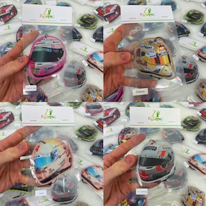 Ambientador para coche F1, Accesorios F1, Lando, Ricciardo, Leclerc, Sainz Chilli, Mini casco, Ideas de regalos, Aficionado a las carreras, Regalo de Navidad, Regalo F1 imagen 10