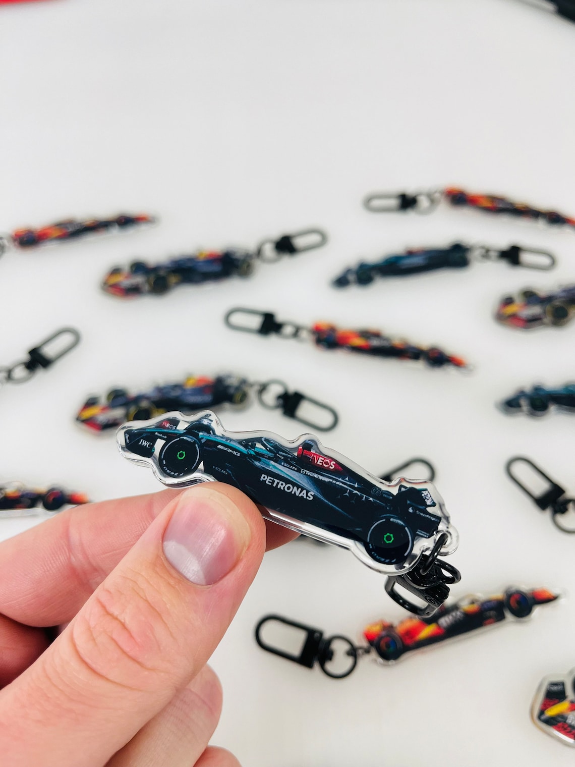 2024 Formula One Car Epoxy Resin Keyrings, F1 Keyrings, F1 Gift ...