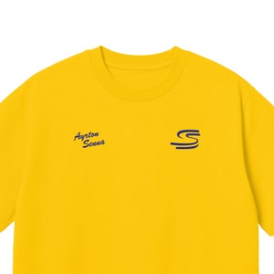 Ayrton Senna &#39;S&#39; Inspired Formula One Icon Retro Style Racing T-Shirt Multiple Colours Available