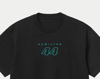 Hamilton 44 Formula One T-Shirt, F1 Shirts, Formula 1 Top, F1 Clothing