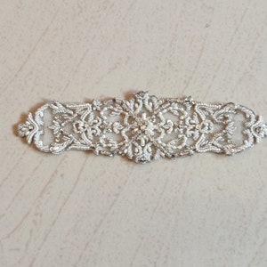 Stunning Small Pearl Beaded with Crystal Rhinestone Bridal Belt, Wedding Belt, Sash, Belt, MFBSH11 image 3