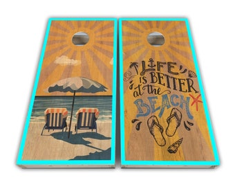 SweetWater Stained Wood Cornhole Boards 