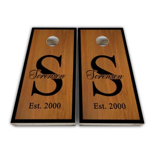 Personalized Name Custom Name Cornhole Wraps - Cornhole Wraps - Vinyl Wrap - Laminated Set Design7