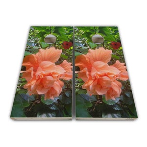 Home and Garden Flower Cornhole Wraps - Cornhole Wraps - Cornhole Skins - Vinyl Wrap - Laminated Set