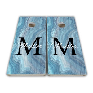 Wedding Family Name Personalized Cornhole Wraps - Cornhole Wraps - Cornhole Skins - Vinyl Wrap - Laminated Set