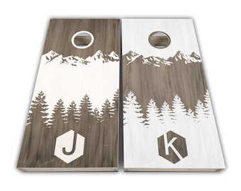 Custom Cornhole Board Wraps - Personalized Design for Your Game Time Fun - 3M Vinyl Wrap - Laminated Set Design17