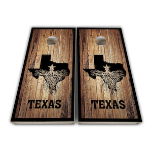 Texas Cornhole Wraps - Cornhole Wraps - Cornhole Skins - Vinyl Wrap - Laminated Set