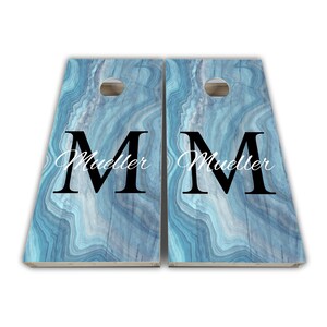 Personalized Name Custom Name Cornhole Wraps - Cornhole Wraps - Vinyl Wrap - Laminated Set Design12
