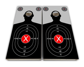 Shooting Target Cornhole Wraps - Cornhole Wraps - Cornhole Skins - Vinyl Wrap - Laminated Set