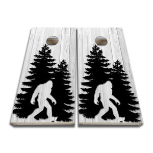 Big Foot Cornhole Wraps - Cornhole Wraps - Cornhole Skins - Vinyl Wrap - Laminated Set