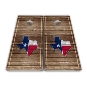 Texas Flag Texas Cornhole Wraps - Cornhole Wraps - Cornhole Skins - Vinyl Wrap - Laminated Set