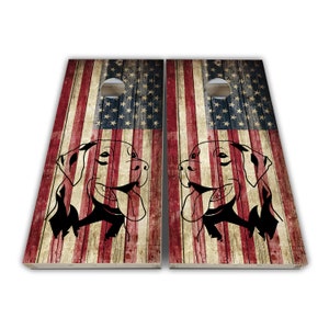 Dog Labrador Cornhole Wraps - Cornhole Wraps - Cornhole Skins - Vinyl Wrap - Laminated Set