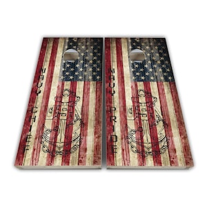 USN Navy Cornhole Wraps - Cornhole Wraps - Cornhole Skins - Vinyl Wrap - Laminated Set