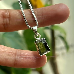 Natuurlijke moldaviethanger: 925 sterlingzilver, sieraden uit Tsjechië
