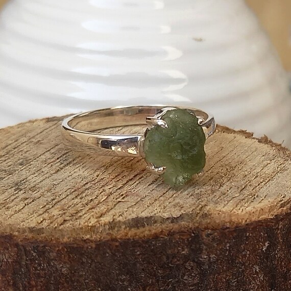 Etsy moldavite shop ring