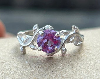 Ring alexandrietblad: sierlijke trouwring 925 sterlingzilver