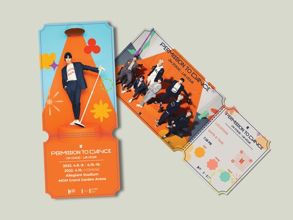 Las Vegas - Jin - BTS PTD Permission to Dance SOUVENIR Ticket