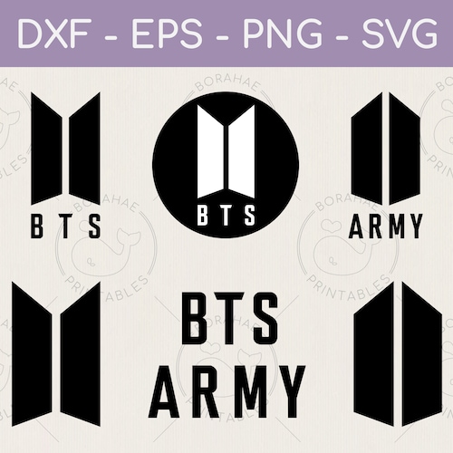 BTS Army Logo Bundle Svg Png Dxf Eps Bangtan Kpop - Etsy