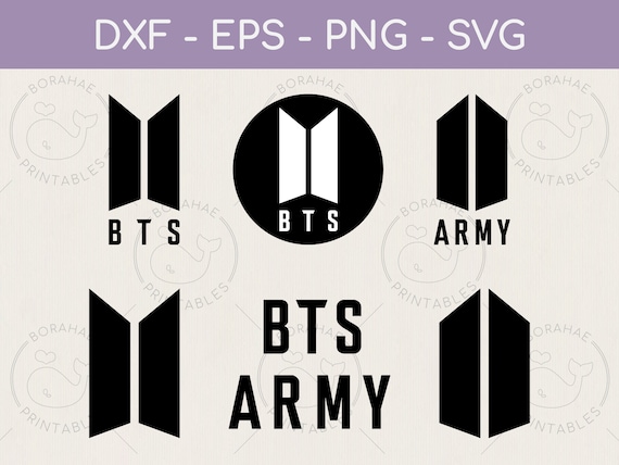 BTSARMYさま専用ページ BTS Army Logo Bundle: Kpop Graphics, Cricut Silhouette Cut
